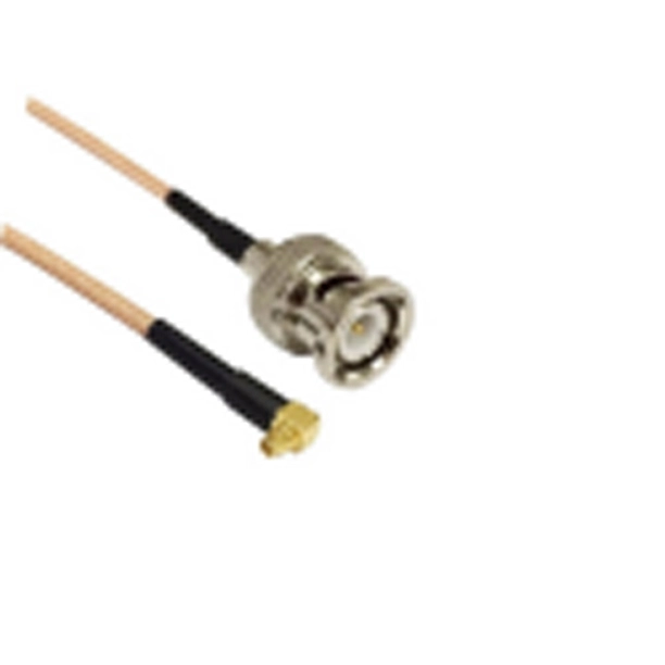 bnc male straight to mmcx right angle male coax cable ac cab bncm mmcxr am