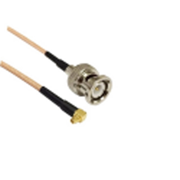 BNC Male Straight to MMCX Right Angle Male Coax Cable AC-CAB-BNCM-MMCXR/AM