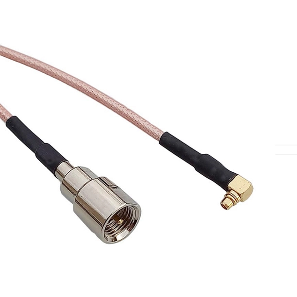 MMCX Male Right Angle to FME Male Straight Coax Cable AC-CAB-MMCXM-FMEM