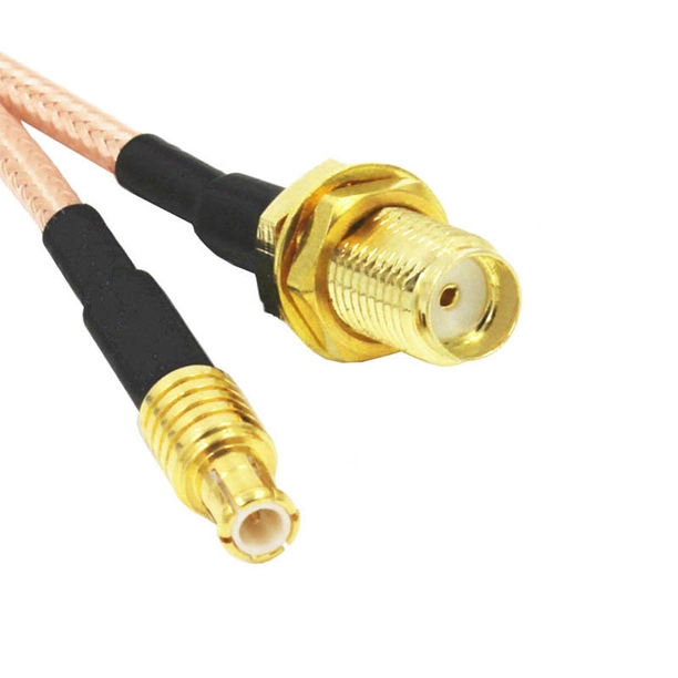 sma female straight to mcx male straight coax cable ac cab smaf mcxm