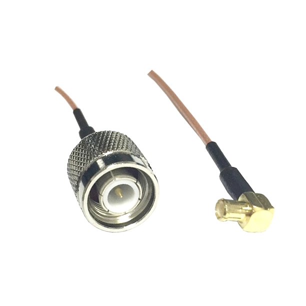 TNC Male Straight to MCX Male Right Angle Coax Cable AC-CAB-TNCM-MCXR/AM