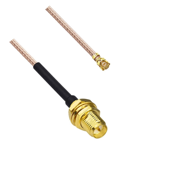 ufl to reverse polarity sma female straight coax cable ac cab ufl rpsmaf