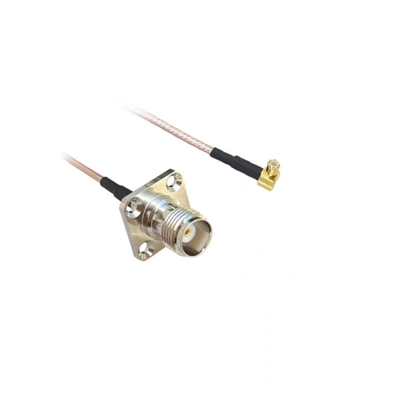 RF Cable Assemblies TNC Female Panel Mount and MCX Right Angle Cable(AC-CAB-TNC/FL-MCX RA M) RF Cable Assemblies TNC Female Panel Mount and MCX Right Angle Cable(AC-CAB-TNC/FL-MCX RA M)